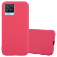 Etui i futerały do telefonów - Pokrowiec Do Realme 8 4G / 8 PRO Etui w CANDY CZERWONY TPU Silikon Obudowa Case Cover Ochronny Plecki Cadorabo - miniaturka - grafika 1