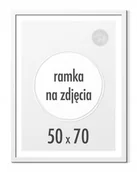 Ramki na zdjęcia - Ramka 50x70 cm B2 Ramki 70x50 foto biała rama - miniaturka - grafika 1