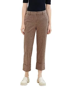 TOM TAILOR Spodnie damskie, 32409 - Navy Blush Check Ck, 42W / 28L - Spodnie damskie - miniaturka - grafika 1