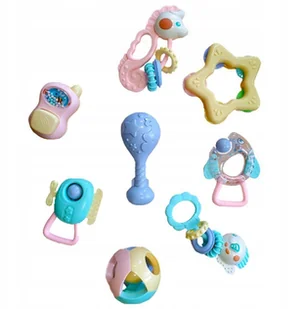 GRZECHOTKA GRYZAK W PUDEŁKU PASTELOWE 8SZT ZESTAW - Gryzaki dla dzieci - miniaturka - grafika 1