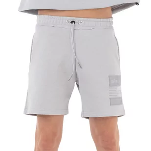 Spodenki Alpha Industries Patch Short LF 136360666 - szare - Spodnie sportowe męskie - miniaturka - grafika 1
