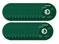 Akcesoria do elektronarzędzi - PARKSIDE® Zestaw 25 tarcz lub nakrętka szybkomocująca do szlifierek kątowych (zestaw tarcz tnących 25 szt.) - miniaturka - grafika 1