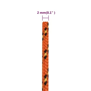 Linka żeglarska, pomarańczowa, 2 mm, 250 m, polipropylen - Żeglarstwo - miniaturka - grafika 7