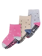 Skarpetki damskie - Skarpety dziewczęce skarpetki dziecięce z ABS kropki 3PAK 31-34 YOCLUB - miniaturka - grafika 1