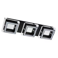 Lampy sufitowe - Ideus Plafon LAMPA sufitowa LIKYA LED-3 03136 metalowa OPRAWA LED 15W ścienny KINKIET prostokątny chrom wenge - miniaturka - grafika 1