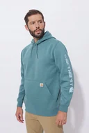 Bluzy męskie - Bluza Carhartt Midweight Logo Sleeve - miniaturka - grafika 1