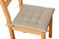 Meble modułowe i akcesoria - Dekoria Siedzisko Karol na krzesło Caffe Latte beżowy) 40 × 40 × 3,5 cm Cotton Panama 200-702-01 - miniaturka - grafika 1