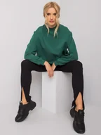 Bluzy damskie - Ciemnozielona bluza Twist-L/XL - miniaturka - grafika 1