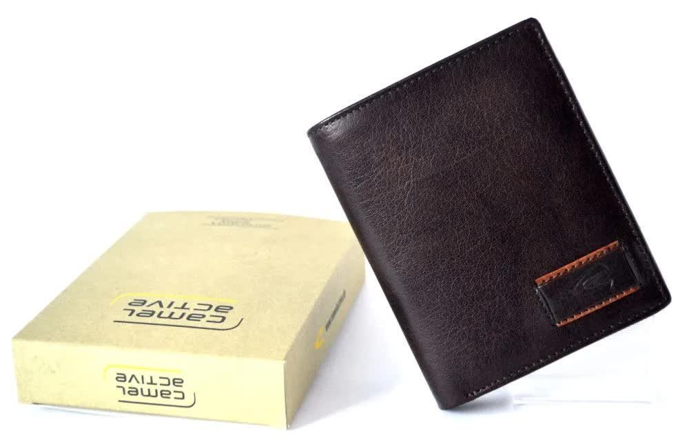 CAMEL ACTIVE skórzany portfel męski ciemny brąz 250 705 29