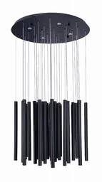LAMPA WISZĄCA NOVI B metalowa czarna loftowa 37 x LED - Lampy sufitowe - miniaturka - grafika 1