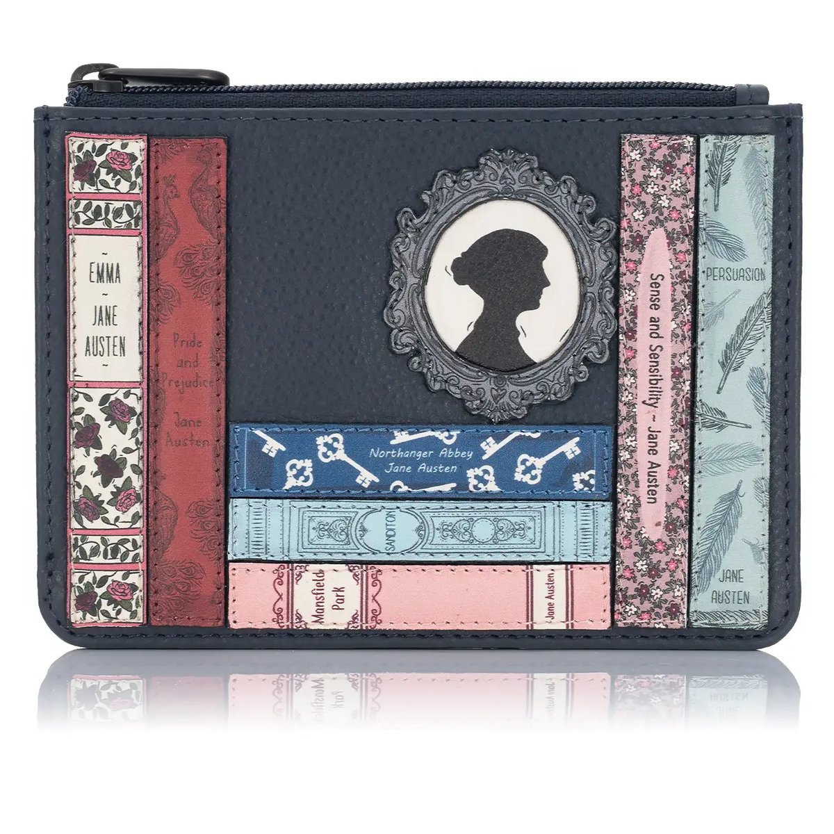 Skórzana bilonówka damska Jane Austen Yoshi granatowa