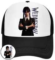 Czapki i chusty sportowe męskie - CZAPKA Z DASZKIEM WEDNESDAY DLA DZIECI LATO CZARNA BEJSBOLÓWKA - miniaturka - grafika 1