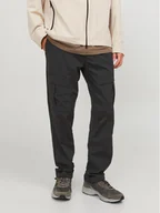 Spodnie męskie - Jack&Jones Spodnie materiałowe Velo 12248997 Czarny Relaxed Fit - miniaturka - grafika 1