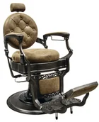 Fotele fryzjerskie - SAKAI SOHO Fotel barberski, camel - miniaturka - grafika 1