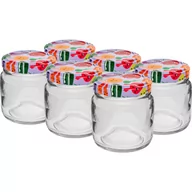 Pojemniki kuchenne - Słoik TO 106 ml z kolorową zakrętką Ø53 6 szt. - miniaturka - grafika 1