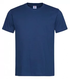 Ciemny Niebieski Bawełniany T-Shirt Męski Bez Nadruku -STEDMAN Koszulka, Krótki Rękaw, Basic, U-neck - Stedman - Koszulki męskie - miniaturka - grafika 1