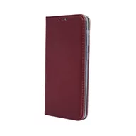 Portfele - Etui XIAOMI REDMI 9A Portfel z Klapką Skóra Ekologiczna Kabura Magnet Book burgundowe - miniaturka - grafika 1