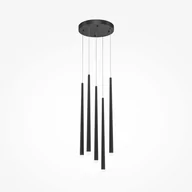 Lampy sufitowe - Cascade LED lampa wisząca 5-punktowa czarna MOD132PL-L28BK2 - miniaturka - grafika 1