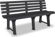 Ławki ogrodowe - Edinos Premium ławka ogrodowa Alvine, szara 4096 - miniaturka - grafika 1