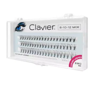 Clavier Classic Mix Kępki Rzęs Opakowanie 8/10/12 - Sztuczne rzęsy i akcesoria - miniaturka - grafika 1