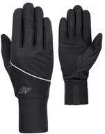 Rękawiczki - 4F CIENKIE OCIEPLANE RÄKAWICZKI SOFTSHELLOWE DOTYK / rozm XL - miniaturka - grafika 1