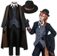 Stroje karnawałowe - Strój Kostium Chuuya Nakahara Cosplay Bungou Stray Dogs  M / L 164 / 170 Cm Zestaw - miniaturka - grafika 1