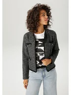 Marynarki i żakiety damskie - Aniston Blezer w kolorze srebrno-czarnym - miniaturka - grafika 1