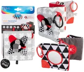 Zabawki sensoryczne - CANPOL BABIES PLUSZOWA KSIĄŻECZKA SENSORYCZNA KONTRASTOWA - miniaturka - grafika 1