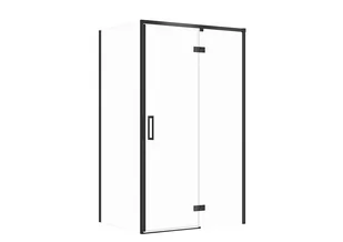 Kabina prysznicowa Cersanit Larga 120x80x195 prostokątna prawa czarny transparentne S601-319 - Kabiny prysznicowe - miniaturka - grafika 1