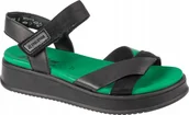 Sandały damskie - Rieker Rieker Sandals W0851-00 Czarne 36 - miniaturka - grafika 1