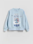 Bluzy dla dziewczynek - Reserved - Świąteczna bluza Lilo i Stitch - jasnoniebieski - miniaturka - grafika 1