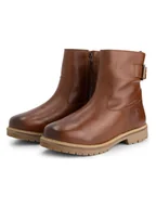 Botki damskie - TRAVELIN' Skórzane botki "Tingvoll" w kolorze jasnobrązowym - miniaturka - grafika 1