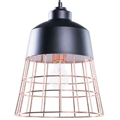Lampy sufitowe - Beliani Lampa wisząca Lampa wisząca metalowa czarna MONTE 51783 - miniaturka - grafika 1