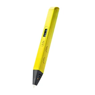 Riff RP800A Pro Slim Długopis 3D z wyświetlaczem LCD i drutem ABS/PLA 1,75 mm Zasilany prądem przemiennym żółty - Długopisy 3D - miniaturka - grafika 1