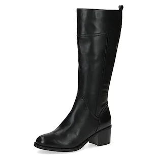Caprice Damskie 9-25500-41 kozaki na obcasie, Czarna papka, 39 EU - Kozaki damskie - miniaturka - grafika 1
