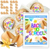 Pieczywo chrupkie - CIASTECZKA Z WRÓŻBĄ SZKOLNE dla uczniów POZYTYWNE KOMPLEMENTY na prezent 50 - miniaturka - grafika 1