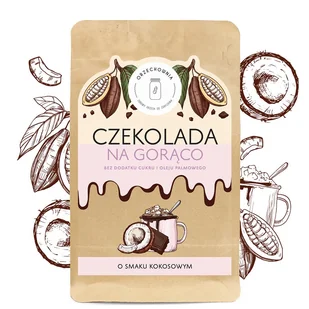 Orzechownia Czekolada do picia o smaku kokos 180g - Kakao i czekolada - miniaturka - grafika 1