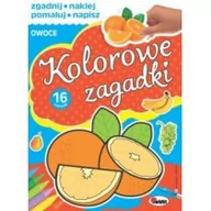Książki edukacyjne - AWM Owoce, Kolorowe zagadki - Piotr Kozera - miniaturka - grafika 1