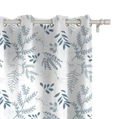 Zasłony - Zasłona WINTER wzór BN60 | Niebieskie zimowe gałązki 150 x 160 cm tkanina standard - miniaturka - grafika 1