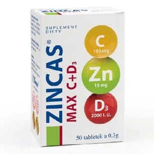 Farmapol Zincas MAX C+D3 x 50 tabl - Witaminy i minerały - miniaturka - grafika 1