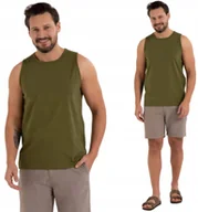 Koszulki męskie - PODKOSZULKA KOSZULKA MĘSKA GŁADKA ZIELONY 100 % BAWEŁNA KLASYCZNA MORAJ 3XL - miniaturka - grafika 1