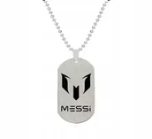 Wisiorki - Naszyjnik wisiorek Lionel Messi logo prezent streetwear piłka nożna - miniaturka - grafika 1