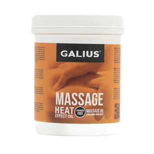Olej stały do masażu i terapii powięziowej - GALIUS Heat, rozgrzewający - 1000 ml - Żele i maści lecznicze - miniaturka - grafika 1