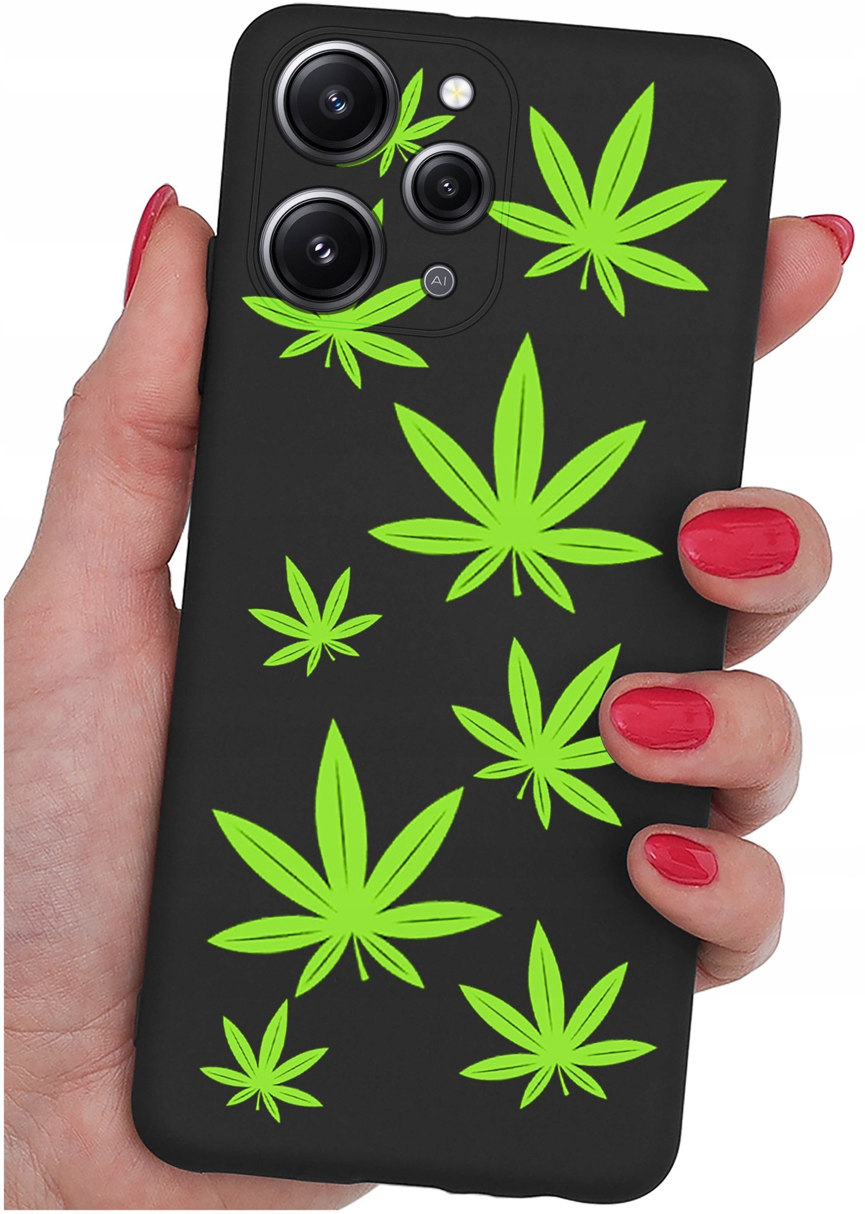 Etui do Xiaomi Redmi 12 4G WZORYSILIKONOWE MATT CASE + SZKŁO 9H
