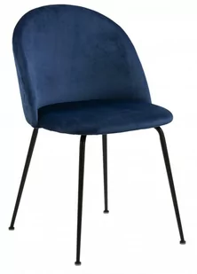 D2.Design Krzesło Louise Dark blue 210746 - Krzesła - miniaturka - grafika 1