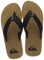 Klapki i japonki męskie - Quiksilver Molokai Abyss Natural japonki męskie, Black Brown Brown, 40 EU - miniaturka - grafika 1