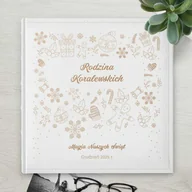Albumy fotograficzne - Duży album na zdjęcia z grawerem dla pary na święta - miniaturka - grafika 1