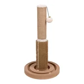 Legowiska dla kotów - FLAMINGO Drapak dla kota Ayla, 29x29x53,5 cm, kremowy - miniaturka - grafika 1