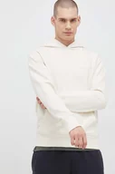 Bluzy męskie - New Balance bluza bawełniana męska kolor beżowy z kapturem gładka - miniaturka - grafika 1