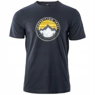 Koszulki męskie - Koszulka Męska HI-TEC ZERGO T-Shirt Podkoszulek Sportowa na co dzień L - miniaturka - grafika 1